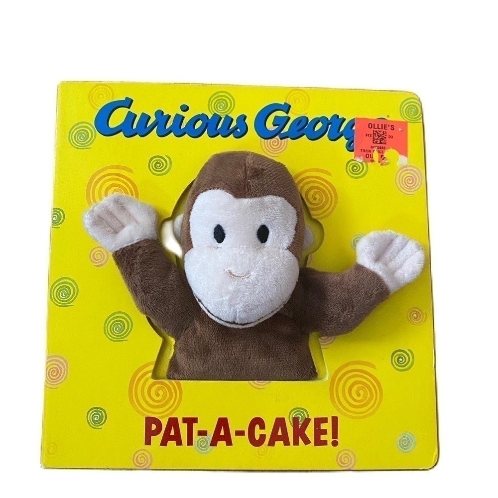 Curious George Plush Hardcover Book Kids Children Pat A Cake